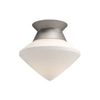 Alora Lighting Nora 8-in Aged Gold/opal Matte Glass 1 Light Flush Mount