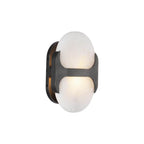 Alora Lighting Odin 9-in Urban Bronze/alabaster Socket Wall Vanity