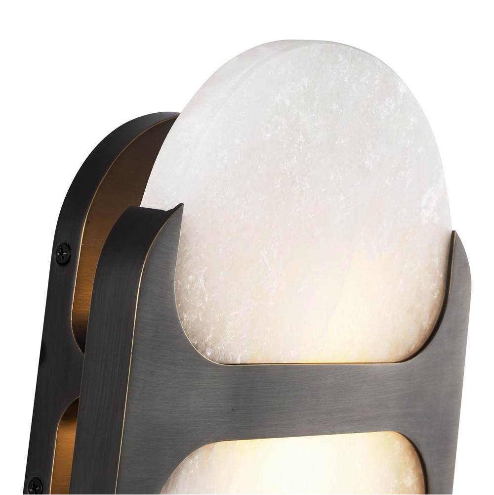 Alora Lighting WV357109UBAR Urban Bronze,Alabaster Odin 9-in Urban Bronze/alabaster Socket Wall Vanity Image 2