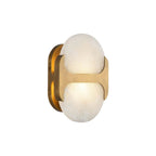 Alora Lighting Odin 9-in Urban Bronze/alabaster Socket Wall Vanity