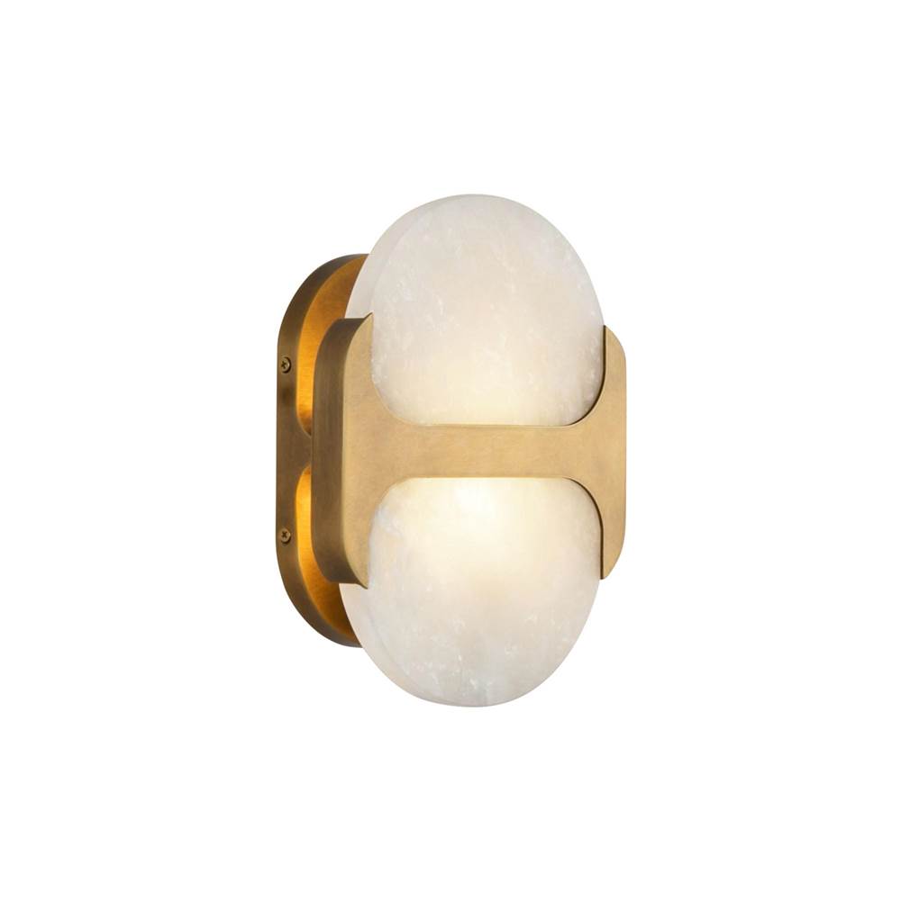 Alora Lighting Odin 9-in Urban Bronze/alabaster Socket Wall Vanity