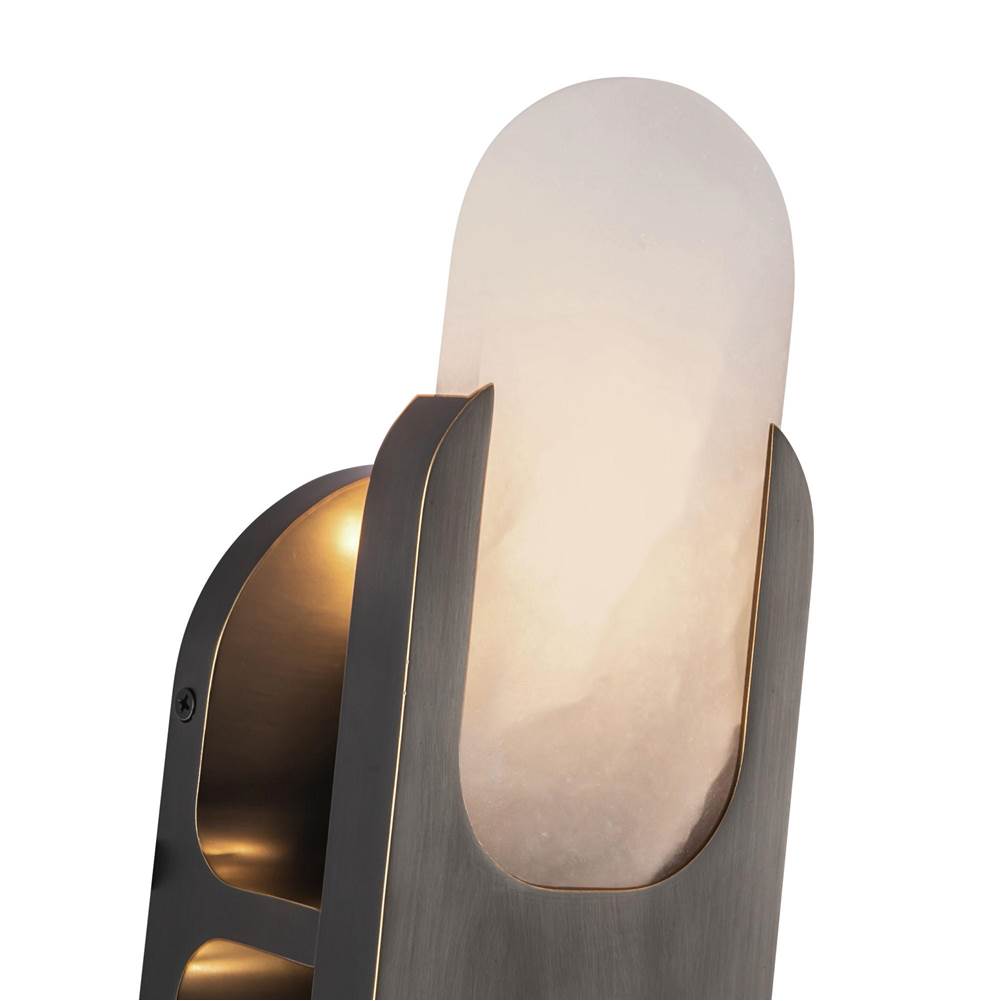 Alora Lighting WV357214UBAR Urban Bronze,Alabaster Odin 14-in Urban Bronze/alabaster Socket Wall Vanity Image 2