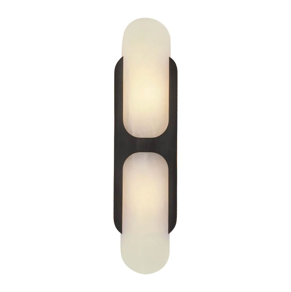 Alora Lighting WV357217UBAR Urban Bronze,Alabaster Odin 17-in Urban Bronze/alabaster Socket Wall Vanity Image 1