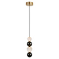 Alora Lighting Onyx 5-in Natural Brass Led Pendant