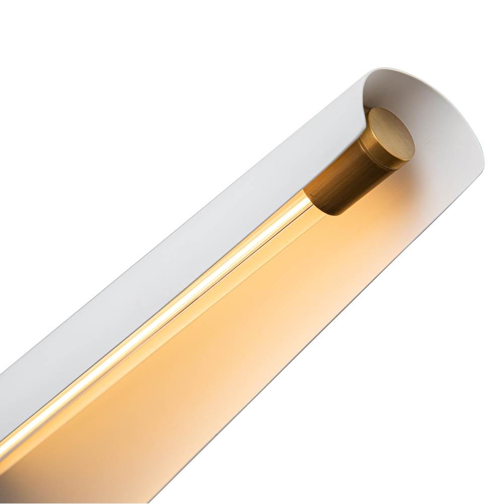 Alora Lighting Osorio 46-in Matte Black/vintage Brass Led Chandeliers