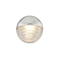 Alora Lighting Palais 6-in Polished Nickel/ribbed Glass Led Wall/vanity