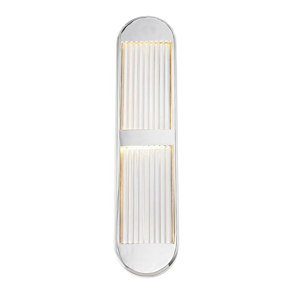 Alora Lighting Palais 24-in Polished Nickel Led Wall/vanity