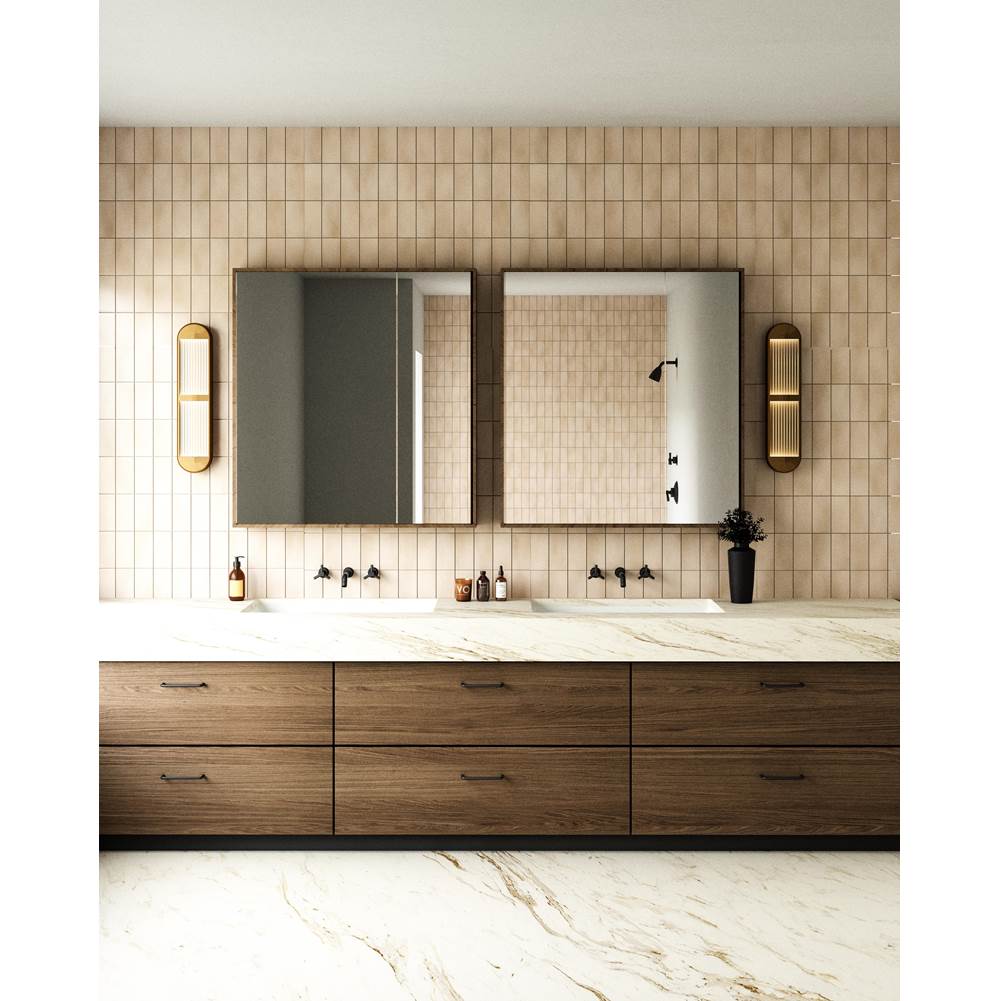Alora Lighting Palais 24-in Polished Nickel Led Wall/vanity