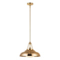 Alora Lighting PD344014PBGO Polished Brass,Glossy Opal Palmetto 14-in Polished Brass/glossy Opal 1 Light Pendant Image 1