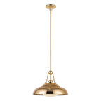Alora Lighting PD344014PBGO Polished Brass,Glossy Opal Palmetto 14-in Polished Brass/glossy Opal 1 Light Pendant Image 1