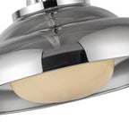 Alora Lighting Palmetto 14-in Polished Brass/glossy Opal 1 Light Pendant