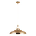 Alora Lighting PD344020PBGO Polished Brass,Glossy Opal Palmetto 20-in Polished Brass/glossy Opal 1 Light Pendant Image 1