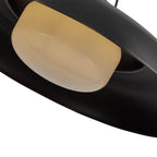 Alora Lighting Palmetto 20-in Polished Brass/glossy Opal 1 Light Pendant