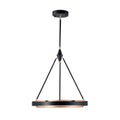 Alora Lighting Duo 24-in Classic Black/gold Shimmer Led Pendant
