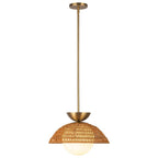 Alora Lighting PD490114BGOP Brushed Gold,Opal Glass Perth 14-in Brushed Gold/opal Glass 1 Light Pendant Image 4