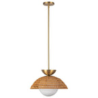 Alora Lighting PD490114BGOP Brushed Gold,Opal Glass Perth 14-in Brushed Gold/opal Glass 1 Light Pendant Image 3