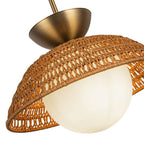 Alora Lighting PD490114BGOP Brushed Gold,Opal Glass Perth 14-in Brushed Gold/opal Glass 1 Light Pendant Image 2