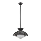 Alora Lighting Perth 14-in Brushed Gold/opal Glass 1 Light Pendant