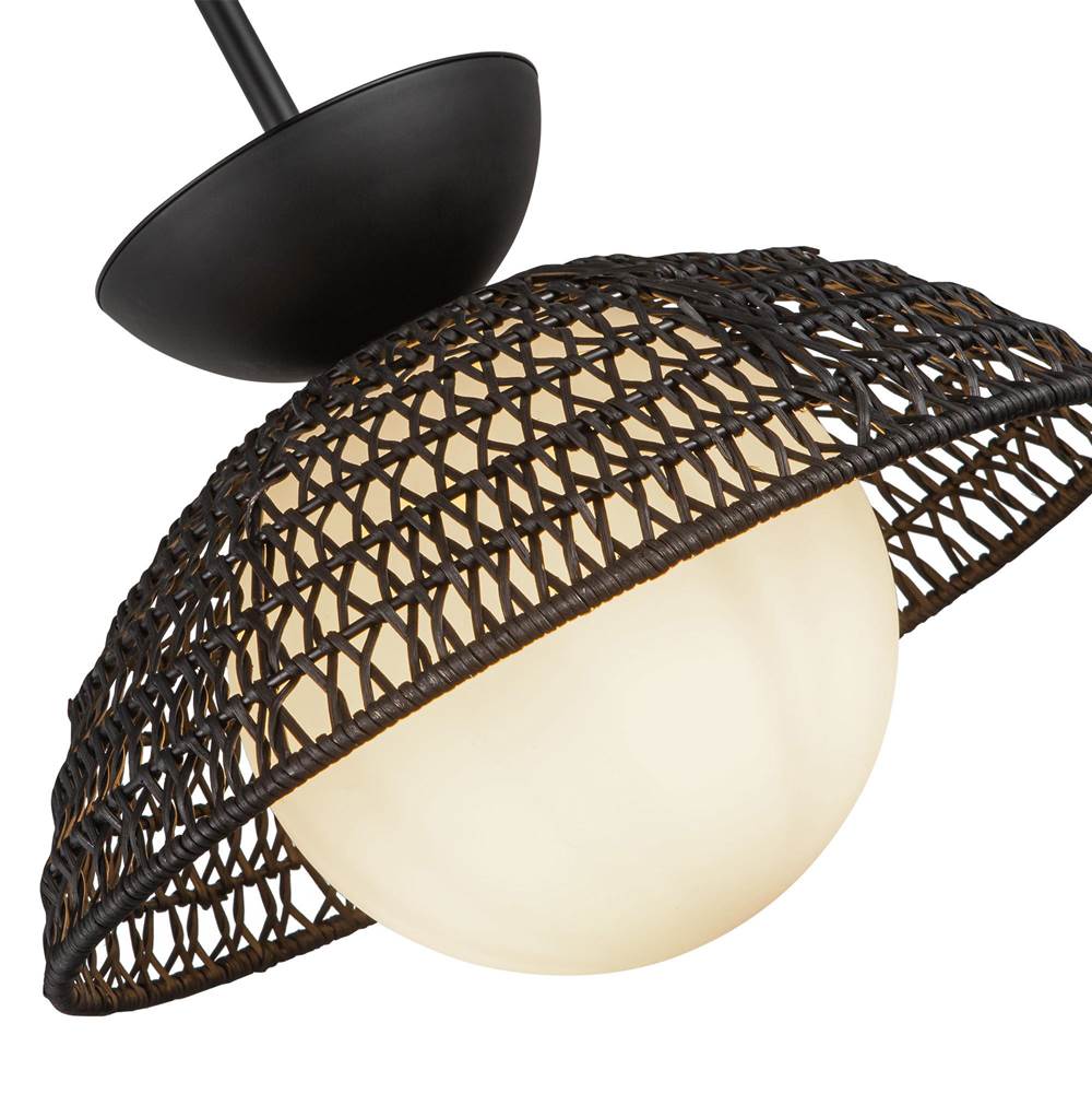 Alora Lighting PD490114MBOP Matte Black,Opal Glass Perth 14-in Matte Black/opal Glass 1 Light Pendant Image 2