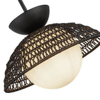 Alora Lighting PD490114MBOP Matte Black,Opal Glass Perth 14-in Matte Black/opal Glass 1 Light Pendant Image 2