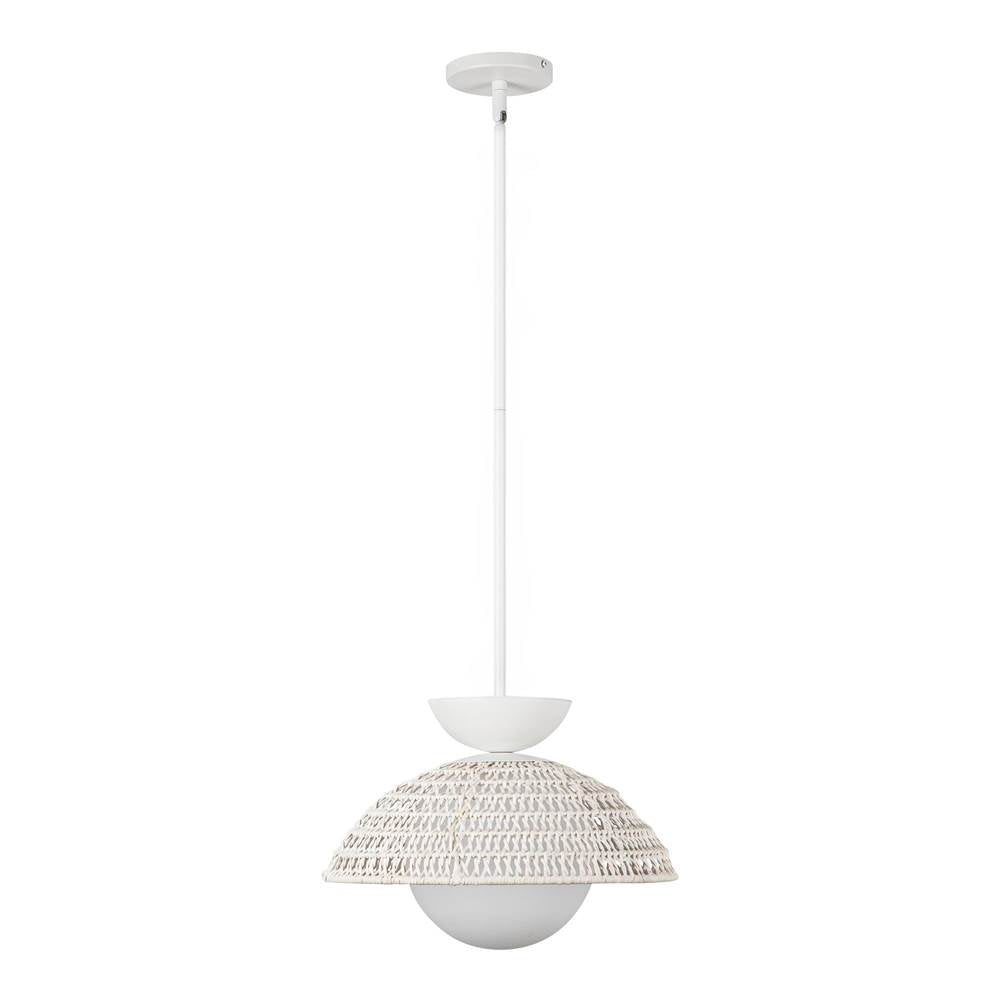 Alora Lighting PD490114WHOP White,Opal Glass Perth 14-in White/opal Glass 1 Light Pendant Image 4