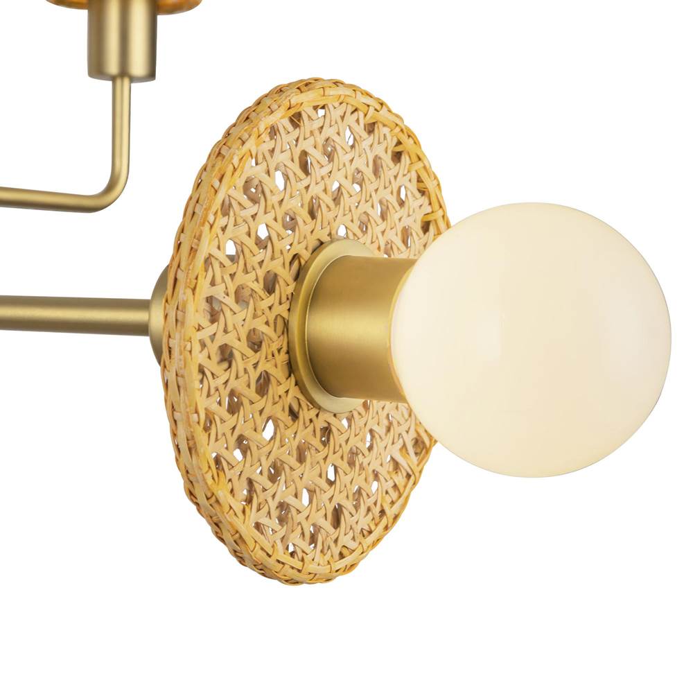 Alora Lighting CH432438BG Brushed Gold Piper 38-in Brushed Gold Socket Chandelier Image 2