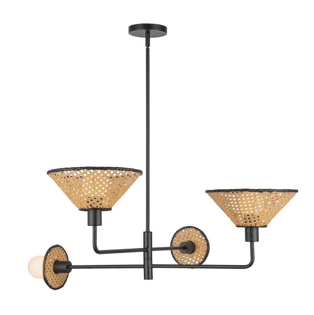Alora Lighting Piper 38-in Brushed Gold Socket Chandelier