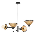Alora Lighting CH432438MB Matte Black Piper 38-in Matte Black Socket Chandelier Image 5