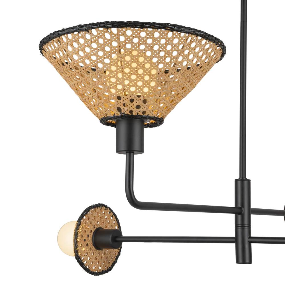 Alora Lighting CH432438MB Matte Black Piper 38-in Matte Black Socket Chandelier Image 4