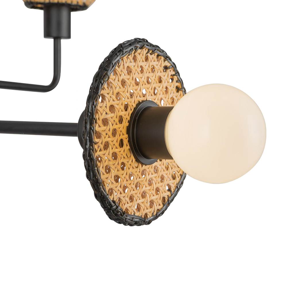 Alora Lighting CH432438MB Matte Black Piper 38-in Matte Black Socket Chandelier Image 3
