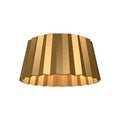 Alora Lighting Plisse 14-in Aged Gold 2 Lights Flush Mount