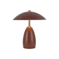 Alora Lighting TL437409BGD Burgundy Poppy 9-in Burgundy Led Table Lamp Image 1