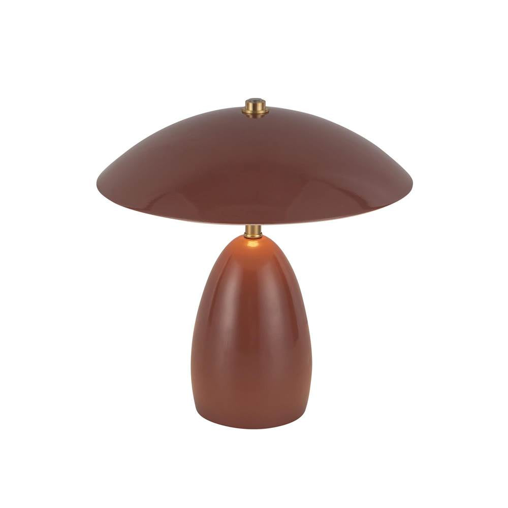 Alora Lighting TL437409BGD Burgundy Poppy 9-in Burgundy Led Table Lamp Image 4