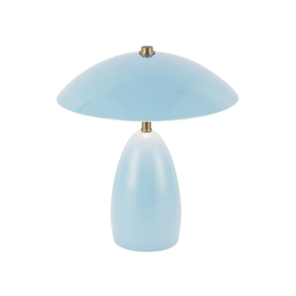 Alora Lighting TL437409CER Cerulean Poppy 9-in Cerulean Led Table Lamp Image 4