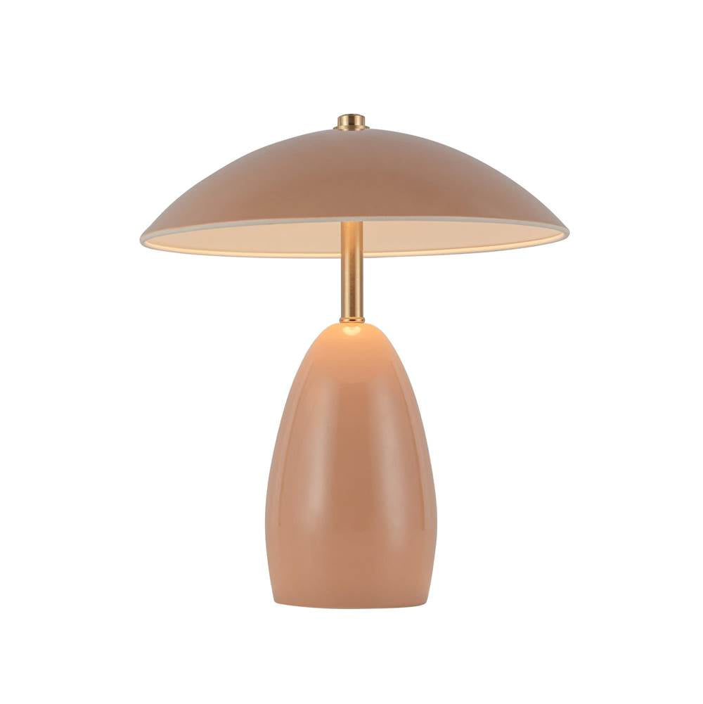 Alora Lighting Poppy 9-in Burgundy Led Table Lamp