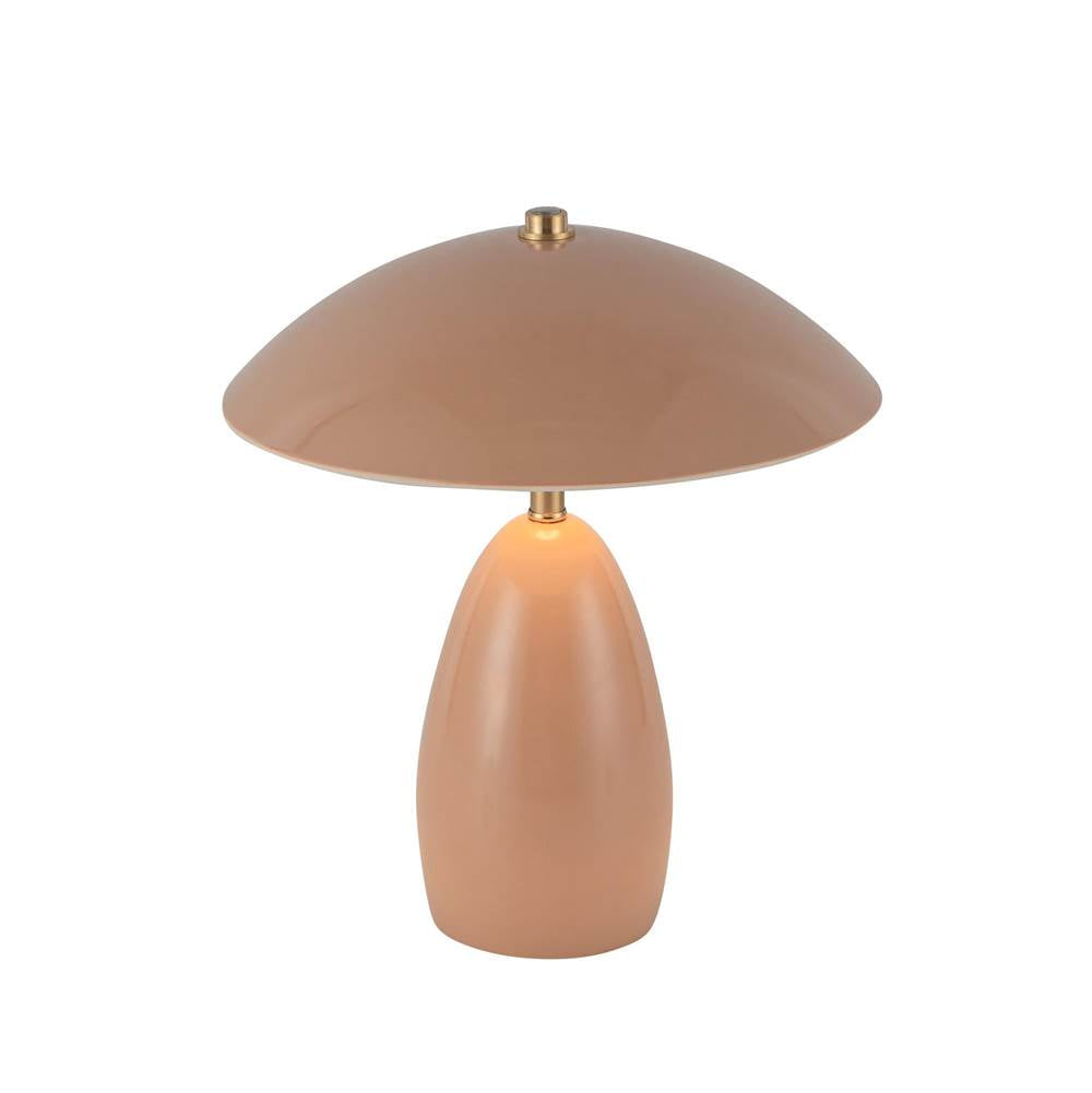 Alora Lighting TL437409PEC Peach Poppy 9-in Peach Led Table Lamp Image 4