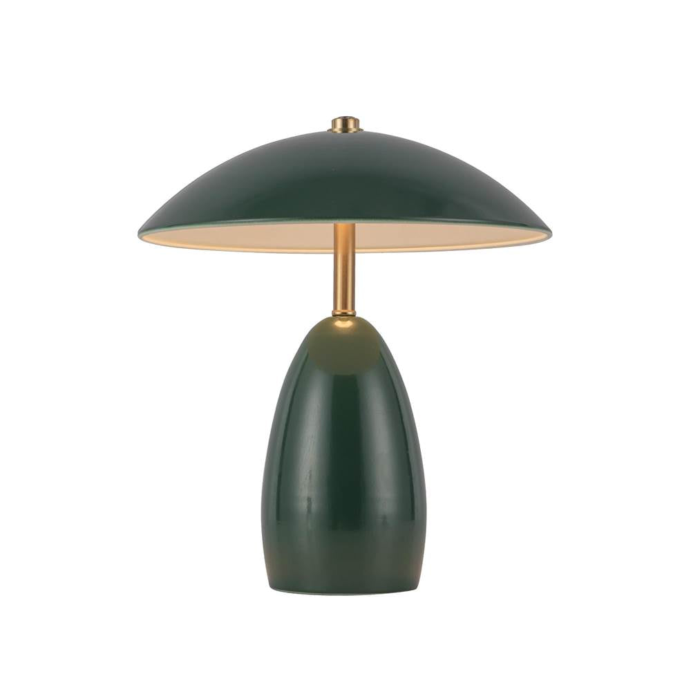 Alora Lighting Poppy 9-in Burgundy Led Table Lamp