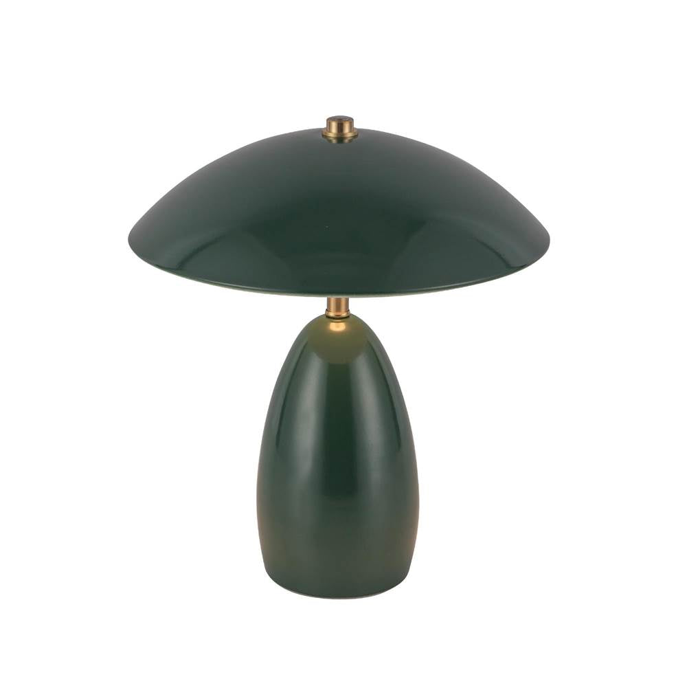Alora Lighting TL437409PGN Pine Green Poppy 9-in Pine Green Led Table Lamp Image 4