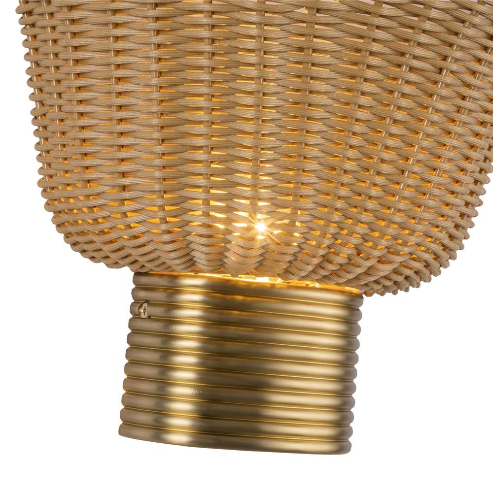 Alora Lighting WV667014BG Brushed Gold Rancho 14-in Brushed Gold Socket Wall/vanity Light Image 3