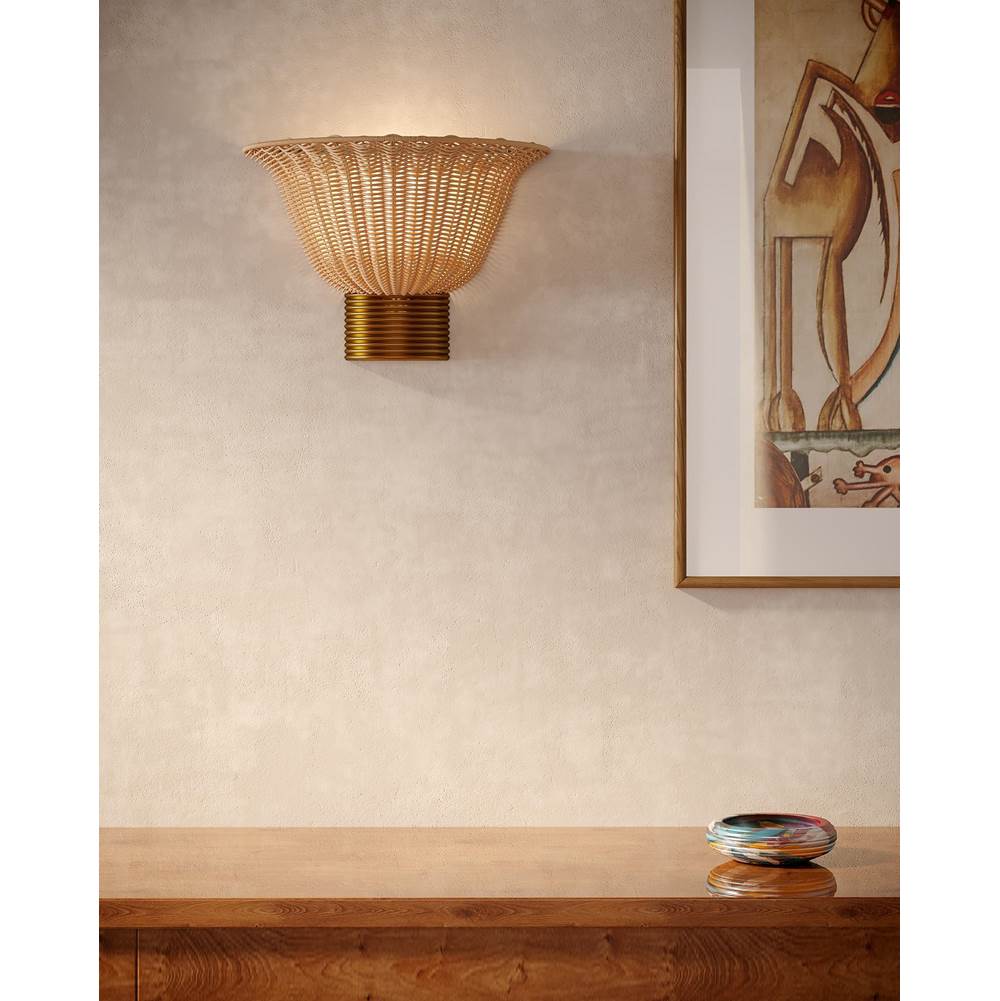 Alora Lighting WV667014BG Brushed Gold Rancho 14-in Brushed Gold Socket Wall/vanity Light Image 2