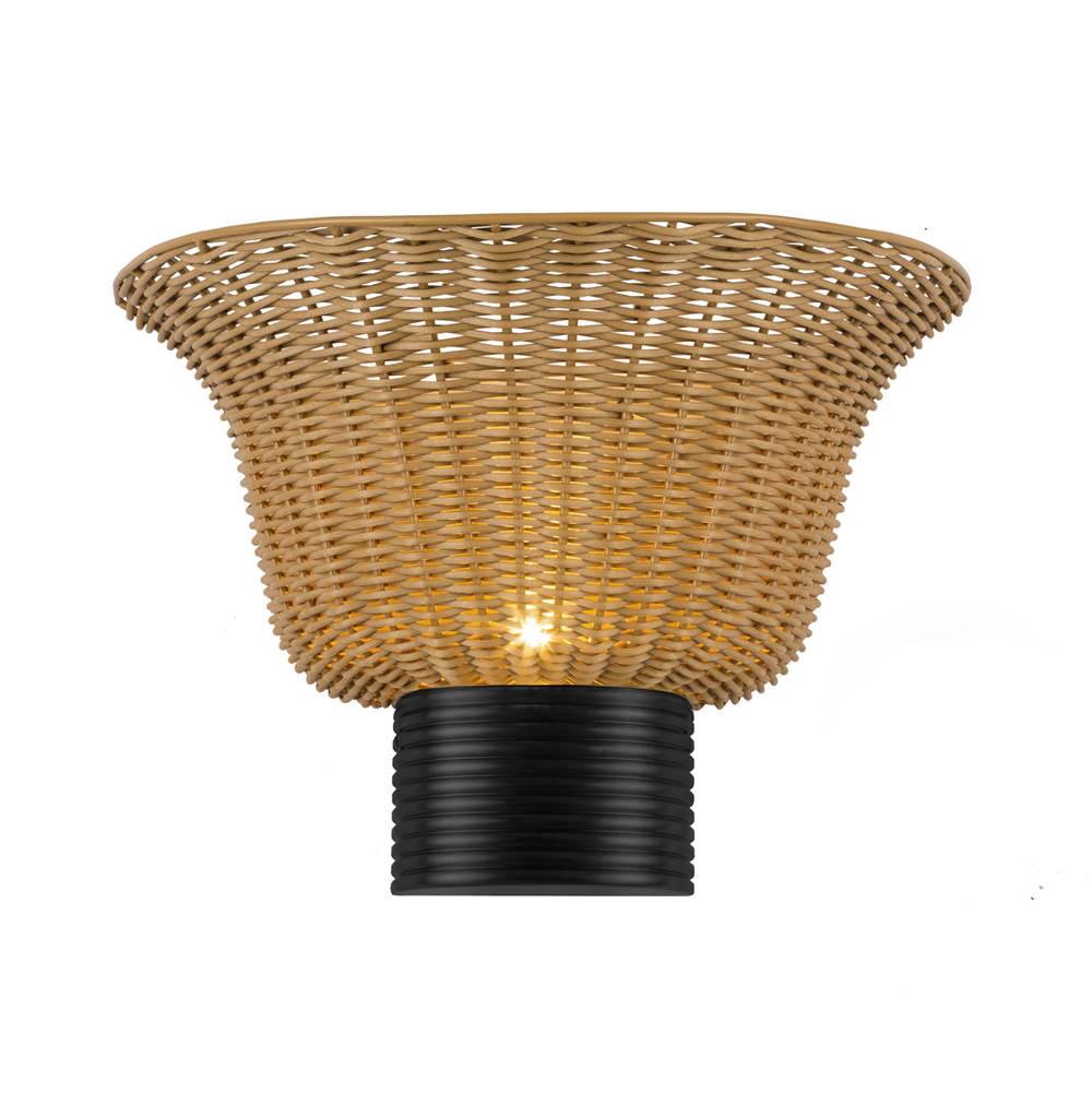 Alora Lighting Rancho 14-in Brushed Gold Socket Wall/vanity Light