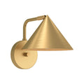 Alora Lighting Remy 7-in Brushed Gold 1 Light Wall/vanity