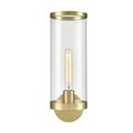 Alora Lighting Revolve Ii Revolve Ii Clear Glass/natural Brass 1 Light Wall/vanity