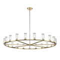 Alora Lighting Revolve Clear Glass/natural Brass 21 Light Chandeliers