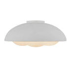 Alora Lighting Robyn 16-in Antique White/opal Glass Socket Flush Mount