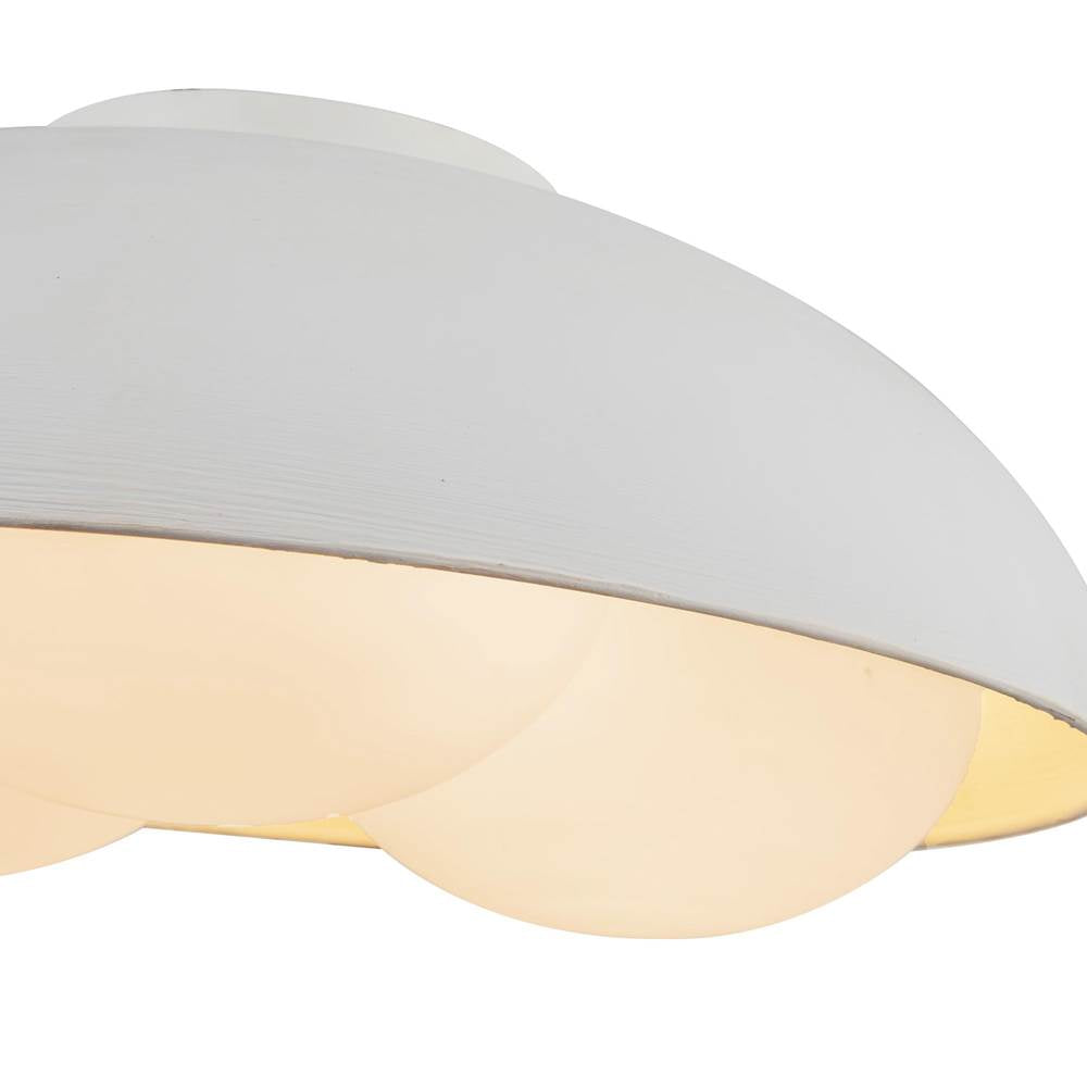 Alora Lighting FM495316AWOP Antique White,Opal Glass Robyn 16-in Antique White/opal Glass Socket Flush Mount Image 3