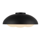 Alora Lighting Robyn 16-in Antique White/opal Glass Socket Flush Mount