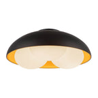 Alora Lighting FM495316MBOP Matte Black,Opal Glass Robyn 16-in Matte Black/opal Glass Socket Flush Mount Image 5