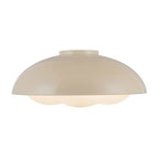 Alora Lighting Robyn 16-in Antique White/opal Glass Socket Flush Mount