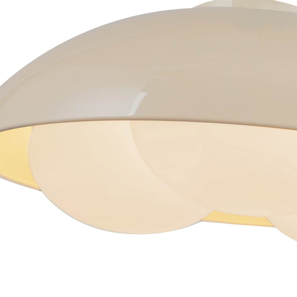 Alora Lighting FM495316PWOP Pearl White,Opal Glass Robyn 16-in Pearl White/opal Glass Socket Flush Mount Image 3